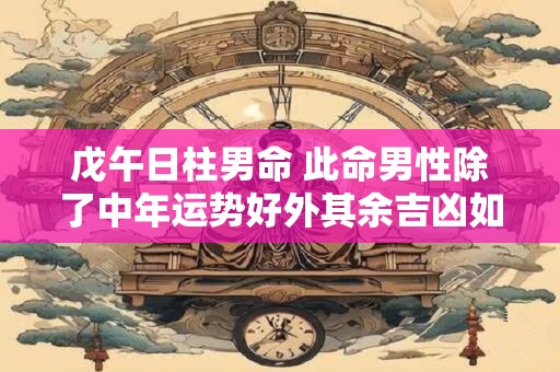 戊午日柱男命 此命男性除了中年运势好外其余吉凶如何