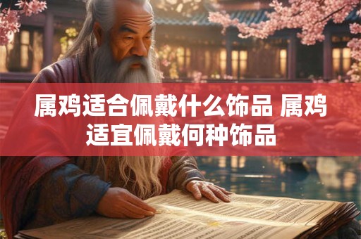 属鸡适合佩戴什么饰品 属鸡适宜佩戴何种饰品