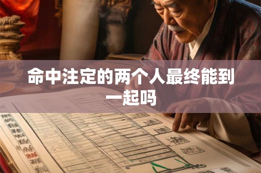 命中注定的两个人最终能到一起吗
