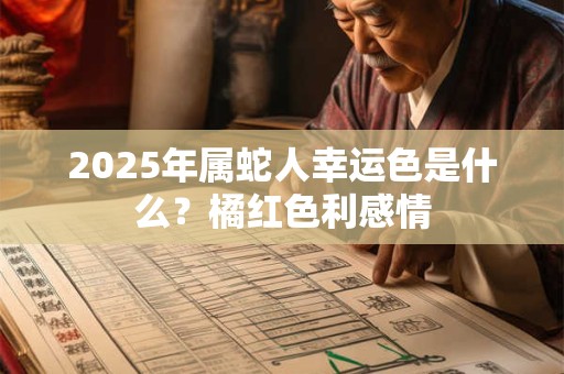 2025年属蛇人幸运色是什么?橘红色利感情 2025年属蛇人幸运色是什么?橘红色利感情