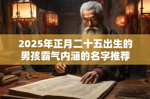 2025年正月二十五出生的男孩霸气内涵的名字推荐 2025年正月二十五出生的男孩霸气内涵的名字推荐