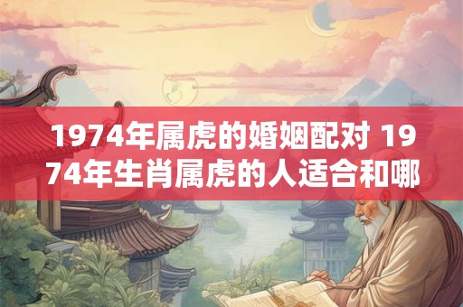 1974年属虎的婚姻配对 1974年生肖属虎的人适合和哪些属相的人进行婚姻配对