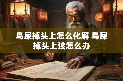 鸟屎掉头上怎么化解 鸟屎掉头上该怎么办