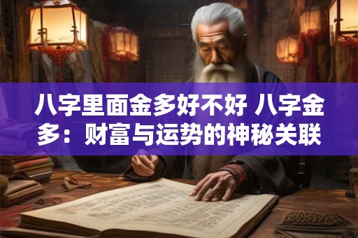八字里面金多好不好 八字金多：财富与运势的神秘关联