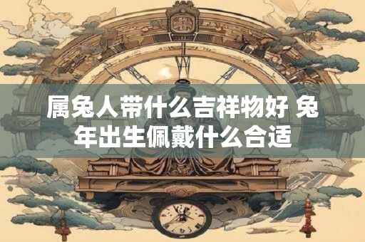 属兔人带什么吉祥物好 兔年出生佩戴什么合适