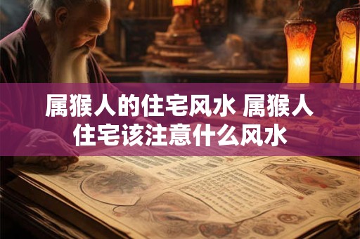 属猴人的住宅风水 属猴人住宅该注意什么风水