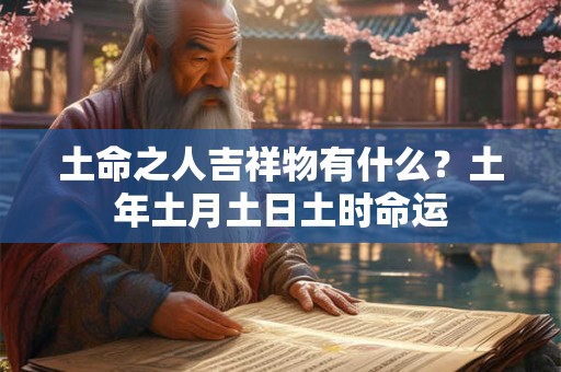 土命之人吉祥物有什么?土年土月土日土时命运 土命之人吉祥物有什么?土年土月土日土时命运