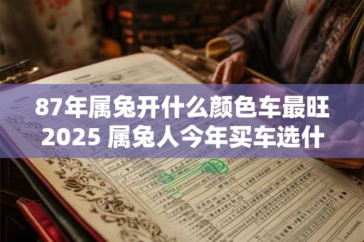 87年属兔开什么颜色车最旺2025 属兔人今年买车选什么颜色好