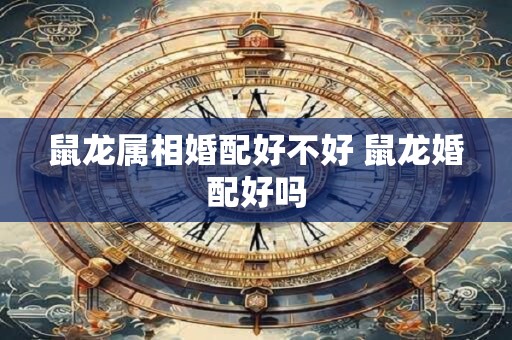 鼠龙属相婚配好不好 鼠龙婚配好吗