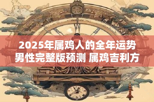 2025年属鸡人的全年运势男性完整版预测 属鸡吉利方位在哪