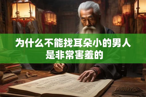 为什么不能找耳朵小的男人 是非常害羞的