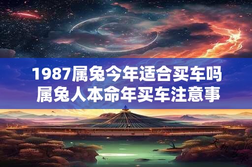 1987属兔今年适合买车吗 属兔人本命年买车注意事项