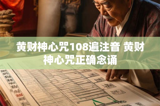 黄财神心咒108遍注音 黄财神心咒正确念诵