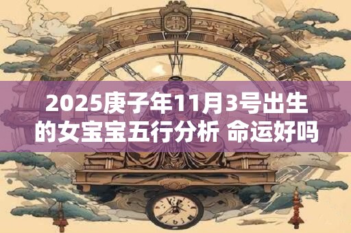 2025庚子年11月3号出生的女宝宝五行分析 命运好吗