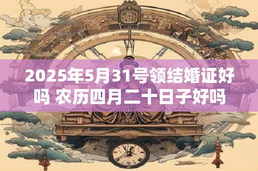 2025年5月31号领结婚证好吗 农历四月二十日子好吗