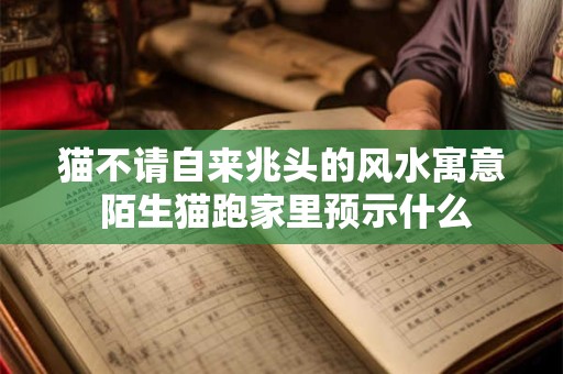 猫不请自来兆头的风水寓意 陌生猫跑家里预示什么