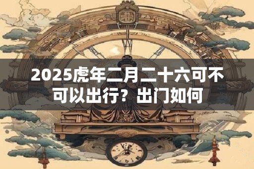 2026虎年二月二十六可不可以出行?出门如何 2026虎年二月二十六可不可以出行?出门如何