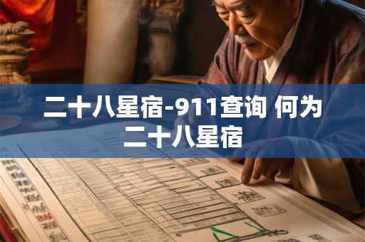 二十八星宿-911查询 何为二十八星宿