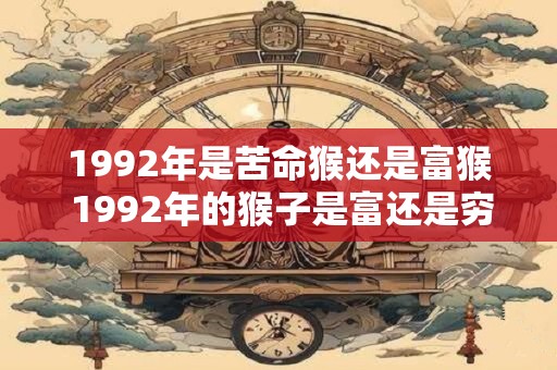1992年是苦命猴还是富猴 1992年的猴子是富还是穷