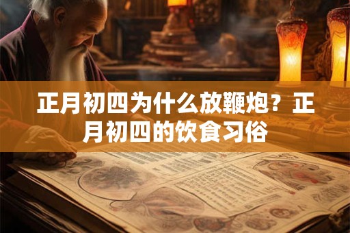 正月初四为什么放鞭炮？正月初四的饮食习俗
