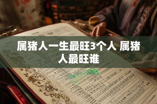 属猪人一生最旺3个人 属猪人最旺谁 属猪人一生最旺3个人 属猪人最旺谁