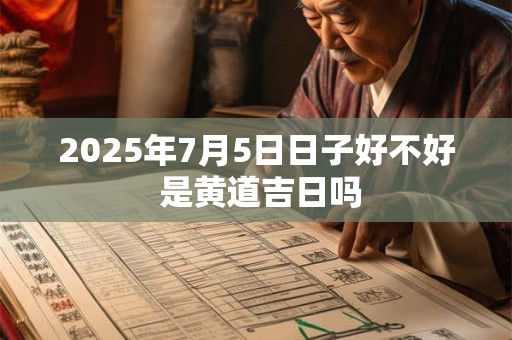 2025年7月5日日子好不好 是黄道吉日吗