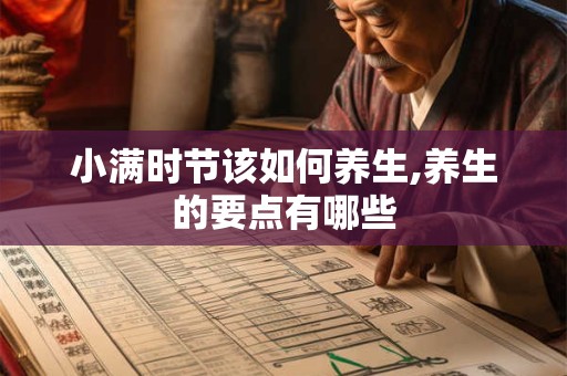 小满时节该如何养生,养生的要点有哪些 小满时节该如何养生,养生的要点有哪些