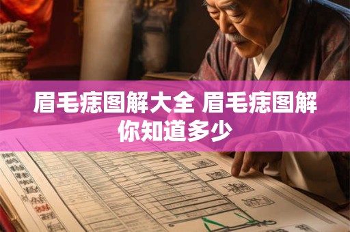 眉毛痣图解大全 眉毛痣图解你知道多少