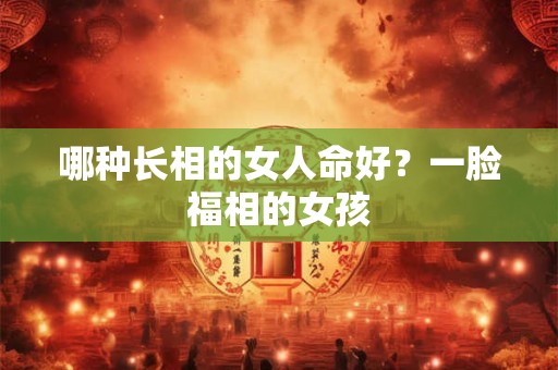 哪种长相的女人命好？一脸福相的女孩