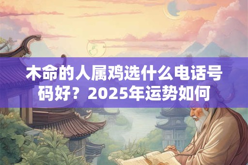 木命的人属鸡选什么电话号码好？2025年运势如何