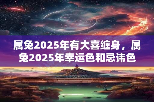 属兔2025年有大喜缠身，属兔2025年幸运色和忌讳色
