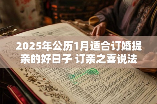 2025年公历1月适合订婚提亲的好日子 订亲之喜说法讲究
