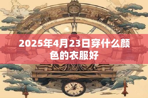 2025年4月23日穿什么颜色的衣服好
