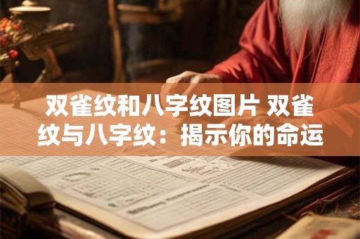 双雀纹和八字纹图片 双雀纹与八字纹：揭示你的命运密码