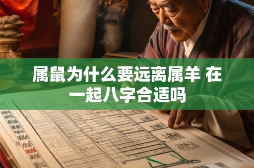 属鼠为什么要远离属羊 在一起八字合适吗