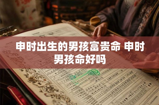 申时出生的男孩富贵命 申时男孩命好吗