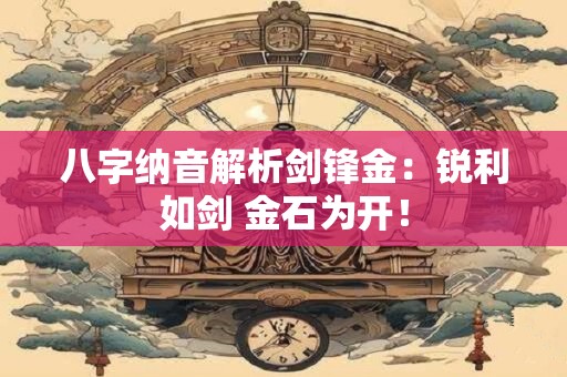 八字纳音解析剑锋金：锐利如剑 金石为开！