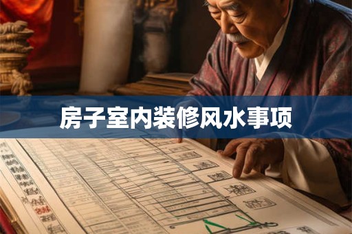房子室内装修风水事项