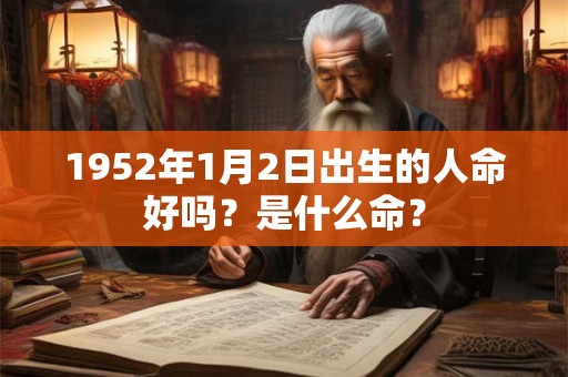 1952年1月2日出生的人命好吗？是什么命？