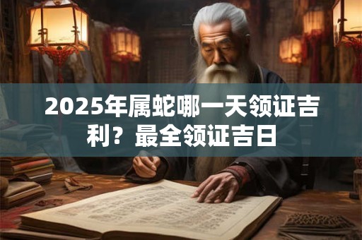 2025年属蛇哪一天领证吉利？最全领证吉日
