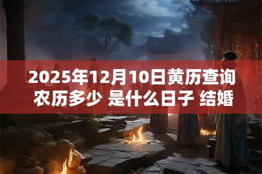 2025年12月10日黄历查询 农历多少 是什么日子 结婚吉时