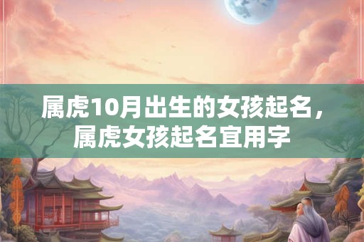 属虎10月出生的女孩起名,属虎女孩起名宜用字 属虎10月出生的女孩起名,属虎女孩起名宜用字