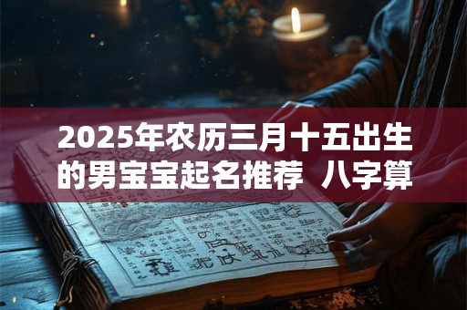 2025年农历三月十五出生的男宝宝起名推荐  八字算命