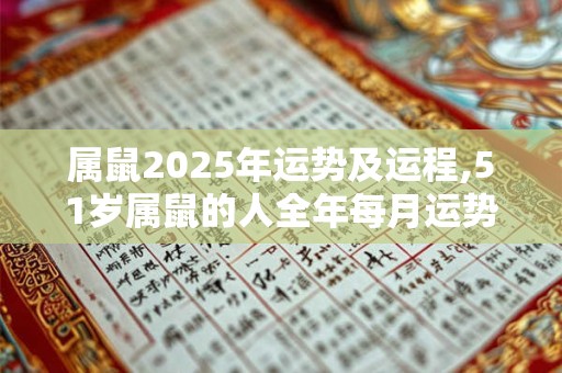 属鼠2025年运势及运程,51岁属鼠的人全年每月运势详解