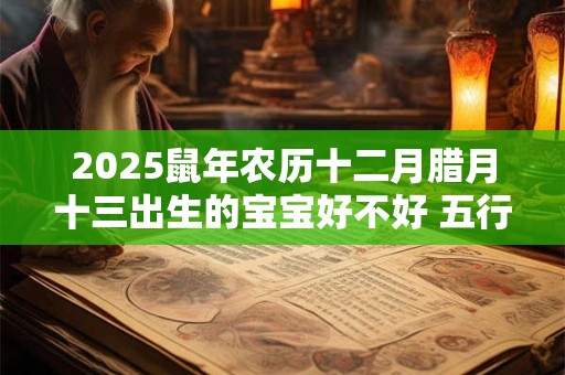 2025鼠年农历十二月腊月十三出生的宝宝好不好 五行缺什么