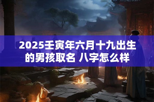 2025壬寅年六月十九出生的男孩取名 八字怎么样
