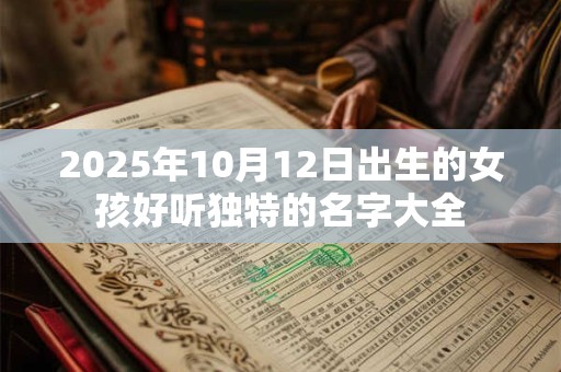 2026年10月12日出生的女孩好听独特的名字大全 2026年10月12日出生的女孩好听独特的名字大全