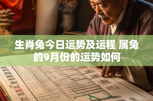 生肖兔今日运势及运程 属兔的9月份的运势如何