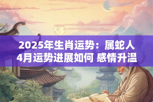 2025年生肖运势：属蛇人4月运势进展如何 感情升温事业运佳