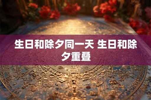 生日和除夕同一天 生日和除夕重叠